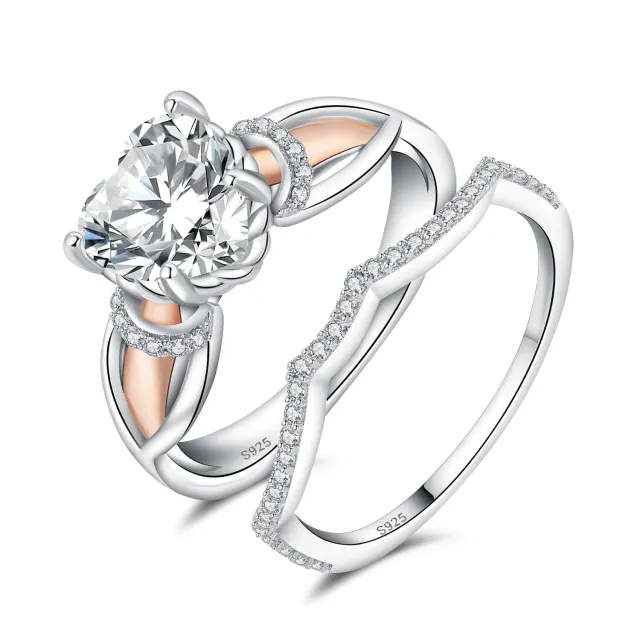 JewelryPalace Classico Cuore 2.2ct anello argento cuore