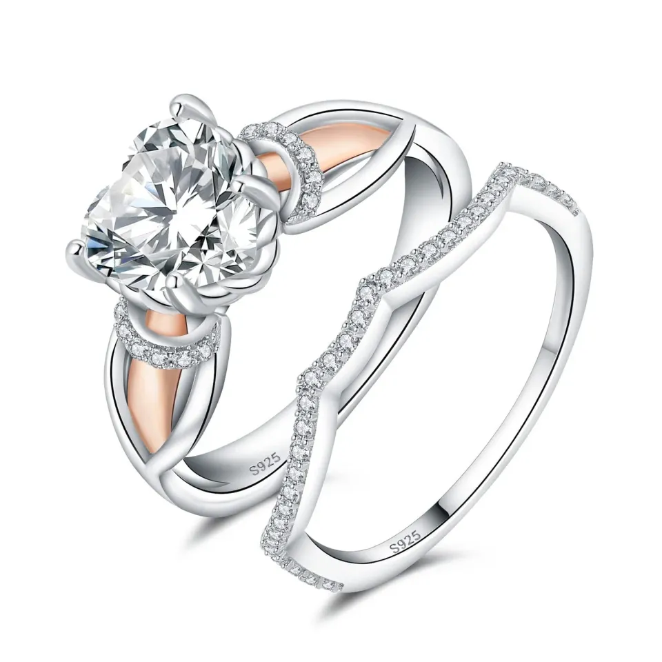 JewelryPalace Classico Cuore 2.2ct anello argento cuore