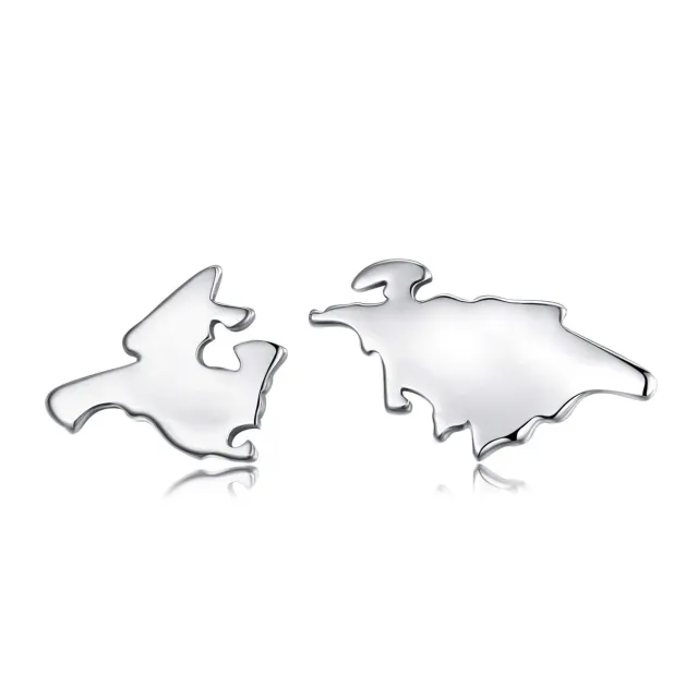 JewelryPalace Orecchini Mappamondo Argento 925 da Viaggio