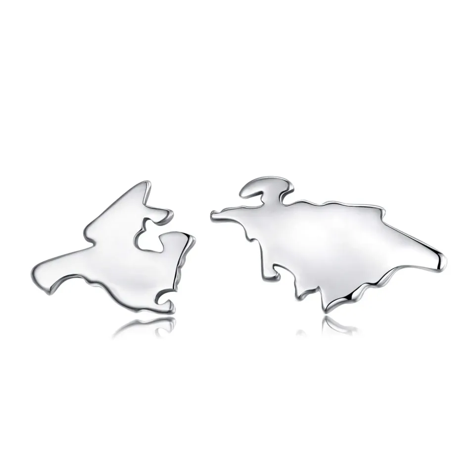JewelryPalace Orecchini Mappamondo Argento 925 da Viaggio