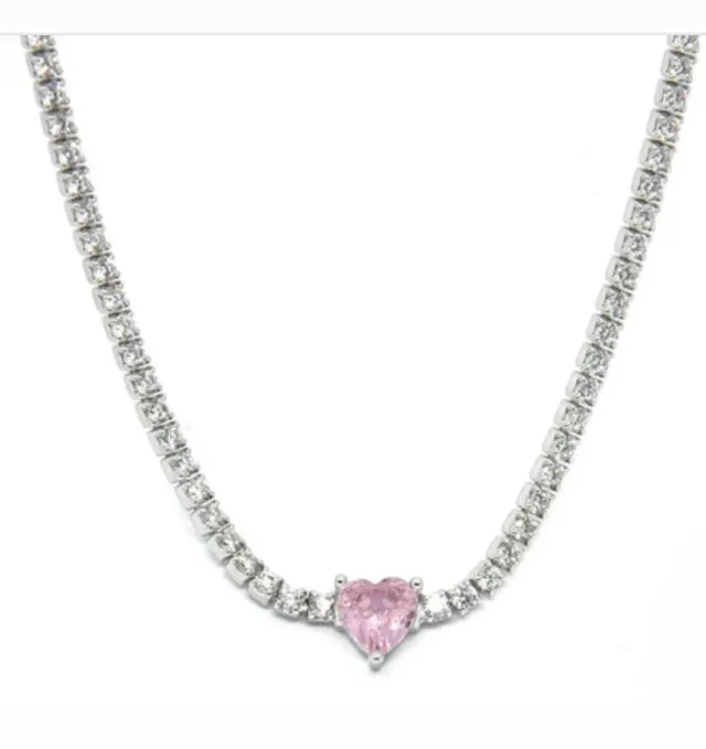 Gioielli Celiento Tennis collana argento 925 donna zirconi