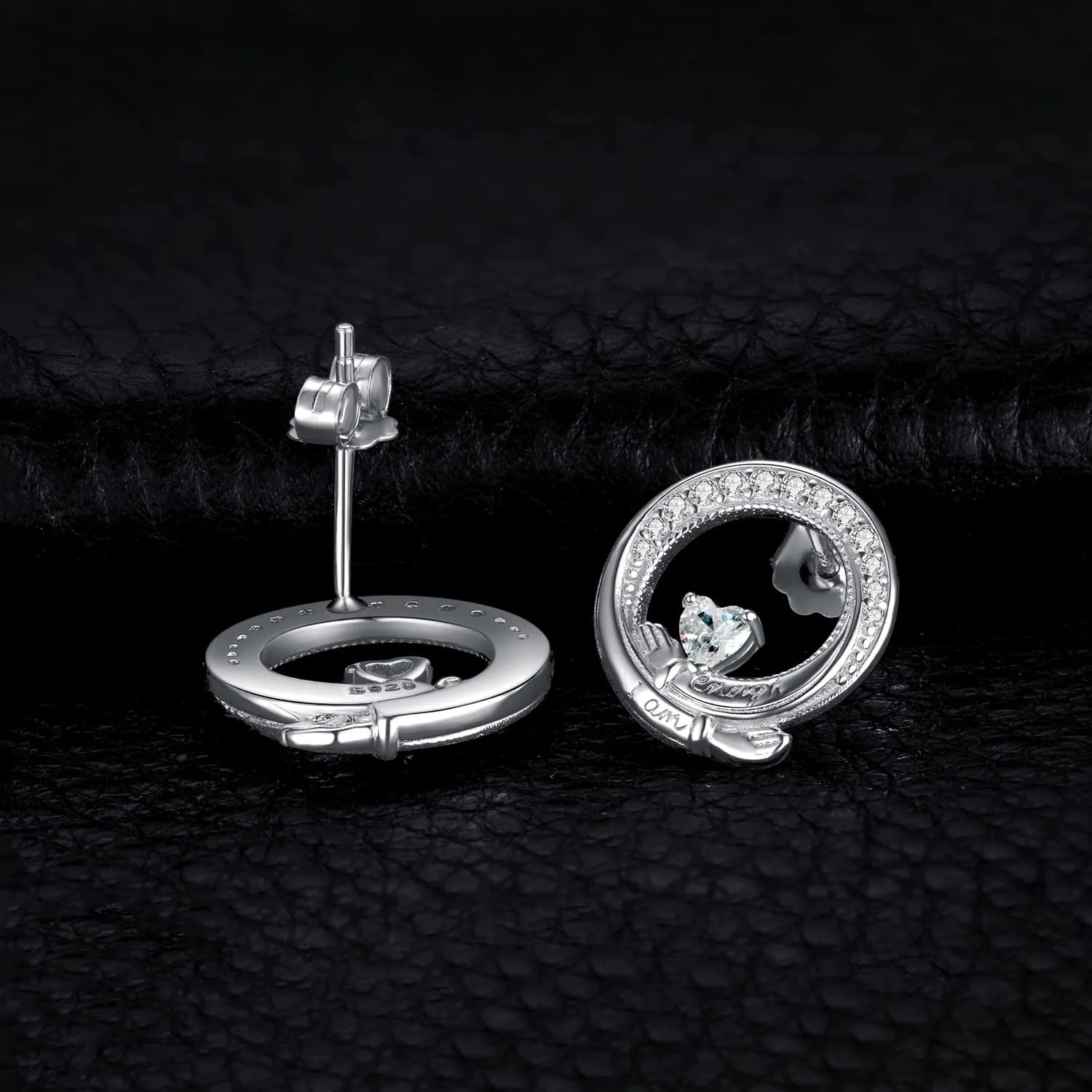 JewelryPalace Claddagh Orecchini Argento Cuore