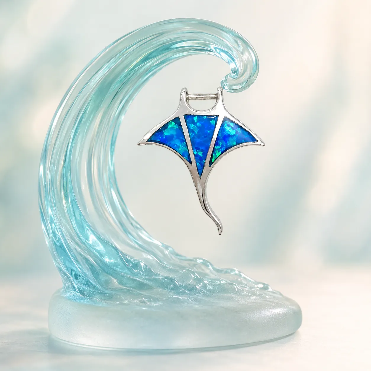 Victoria Jane Manta Ray pendente argento opale