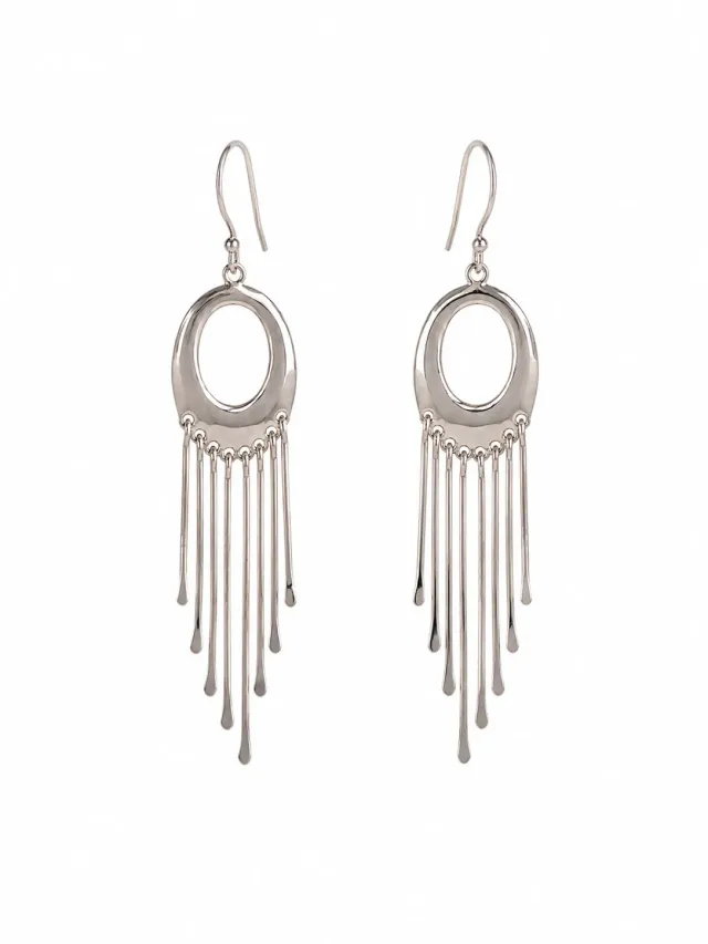 Victoria Jane Fringe Drop orecchini pendenti argento sterling