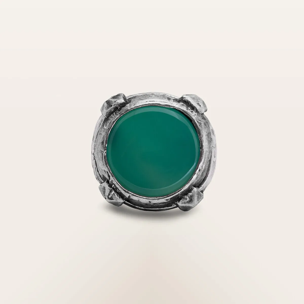Alfredo Correnti Gea Crisopasio anello pietra verde