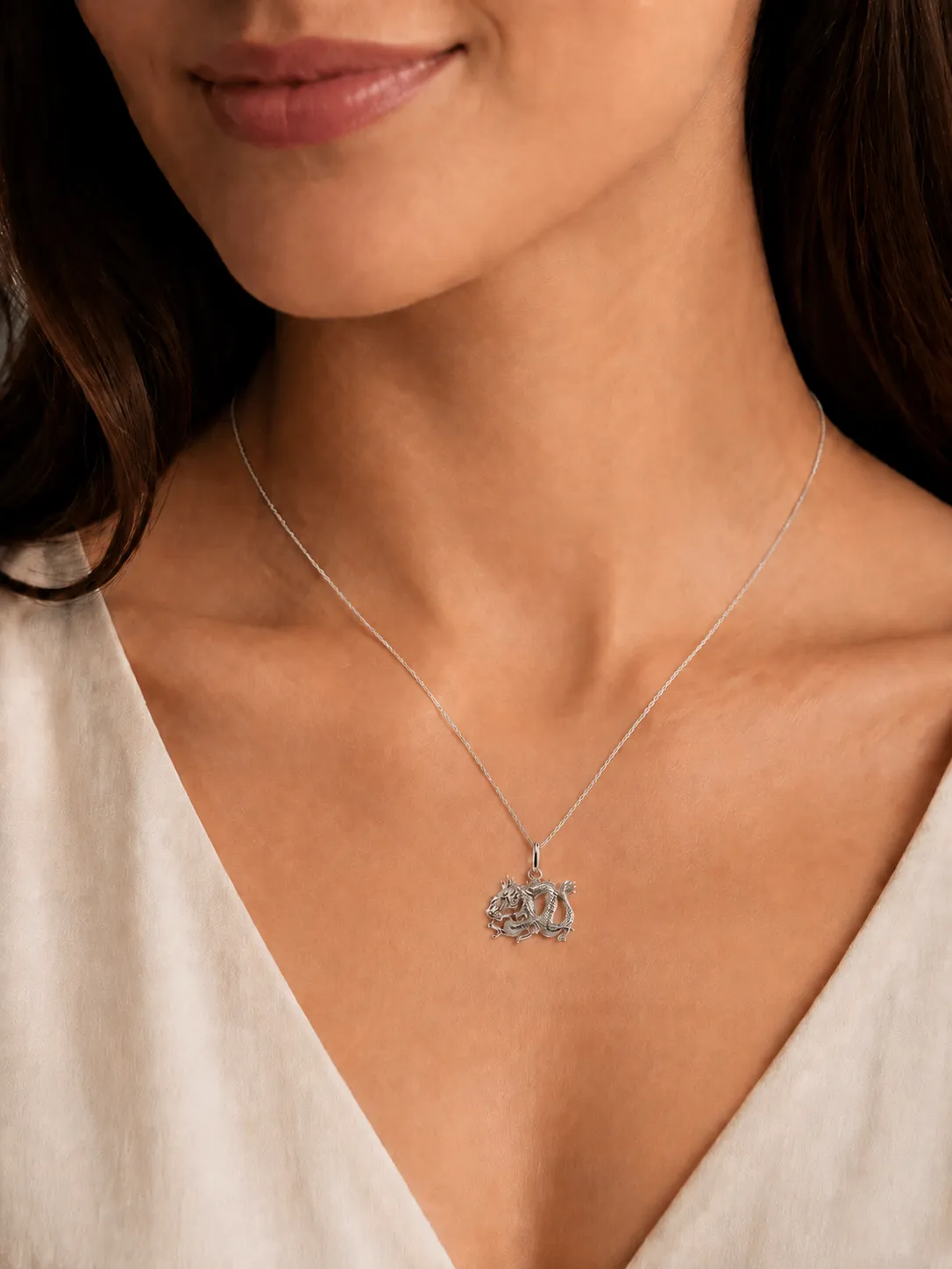 Victoria Jane Chinese Dragon charm argento drago