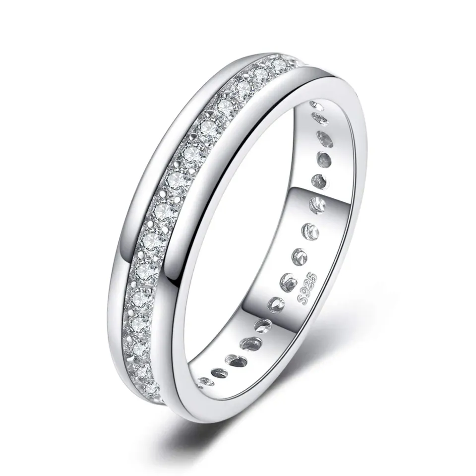 JewelryPalace Canale Set anello eternità argento zirconi
