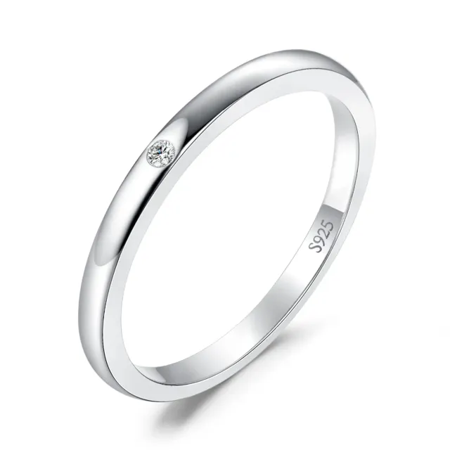 JewelryPalace Classici Anello Argento 925 Pavé Zirconia Oro
