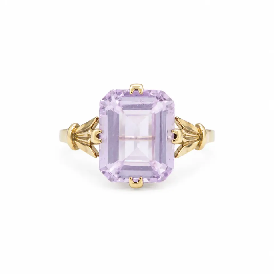 Victoria Jane Lilac Amethyst anello oro 9ct ametista