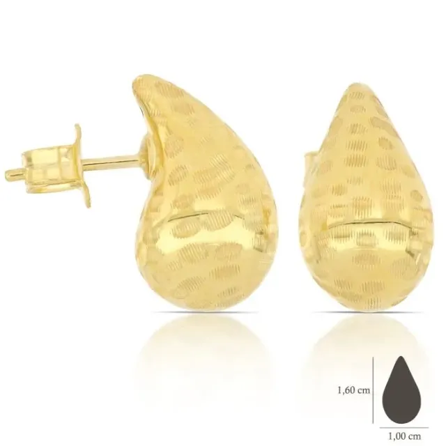Gioielli Celiento orecchini goccia oro giallo 18kt