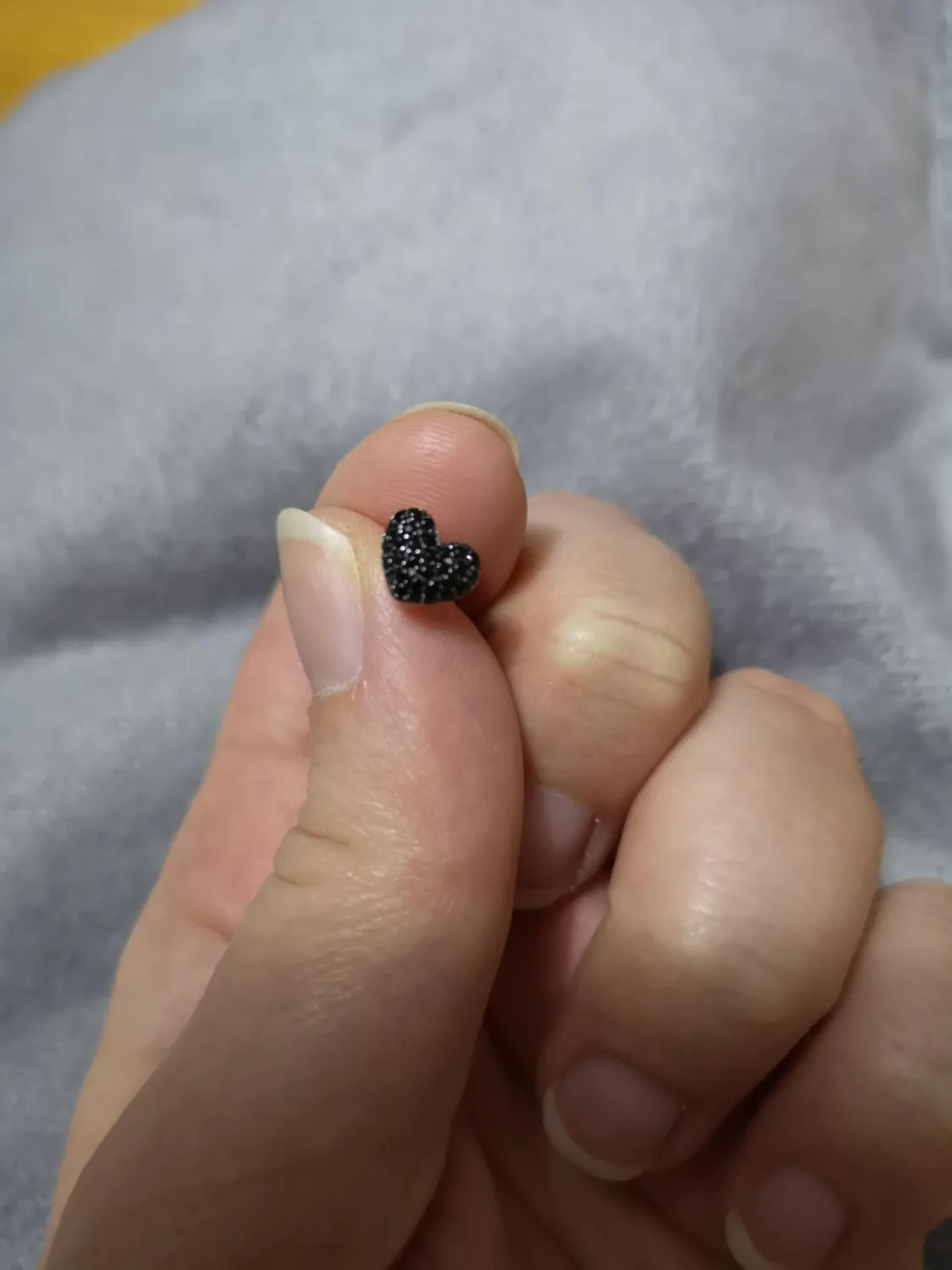 JewelryPalace Cuore Pavé orecchini spinello nero 0.29ct