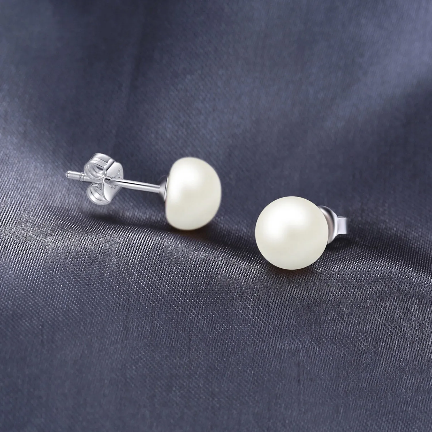 JewelryPalace Perle Acqua Dolce Orecchini Lobo Argento 925 perla