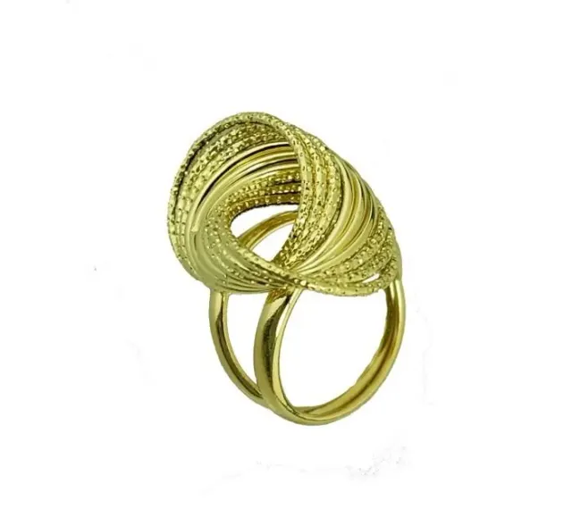 Gioielli Celiento Gomitolo Martellato Anello Oro Giallo 18kt