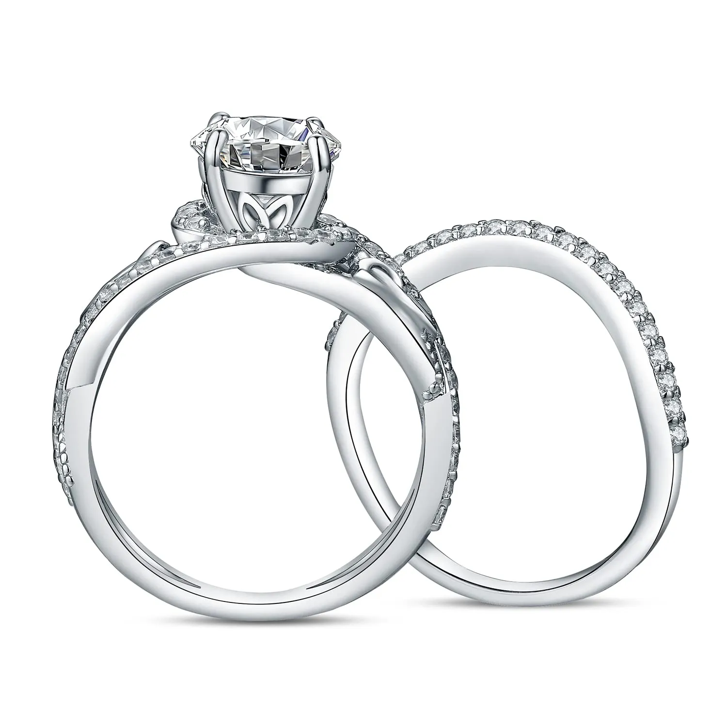 JewelryPalace Vintage Halo Farfalla anello argento 925