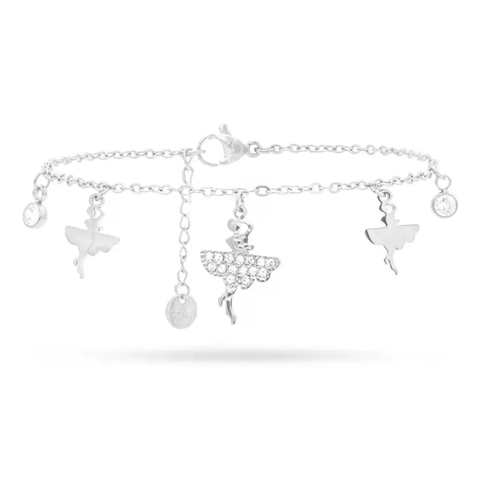 Freddy Ballerina e Gemme bracciale Silver bijoux