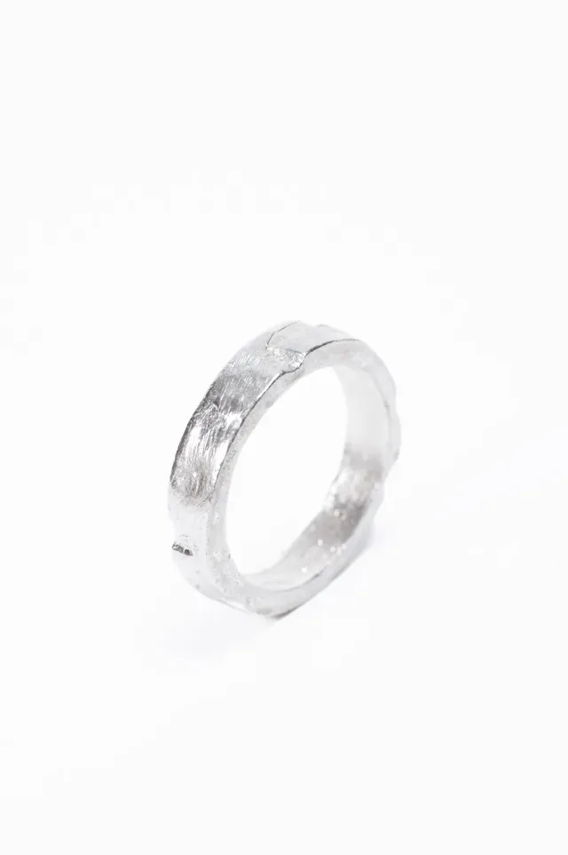 Flor Rubaja Rings Anello centrale dentellato argento 925