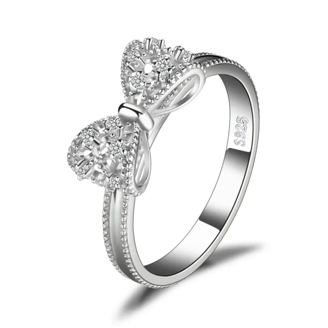JewelryPalace Nodo anello farfalla argento zirconi