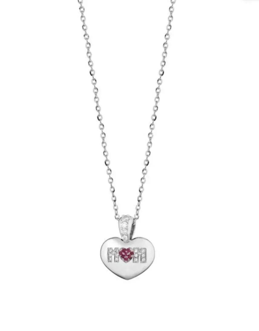 Gioielli Celiento Collana Mamma Oro Diamanti Rubini