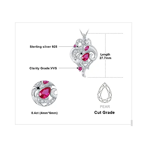 JewelryPalace Volpe Nove Code 0.7ct collana rossa 45cm