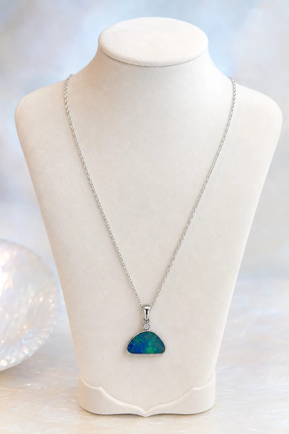 Victoria Jane Mother Earth Opal Diamond collana opale argento