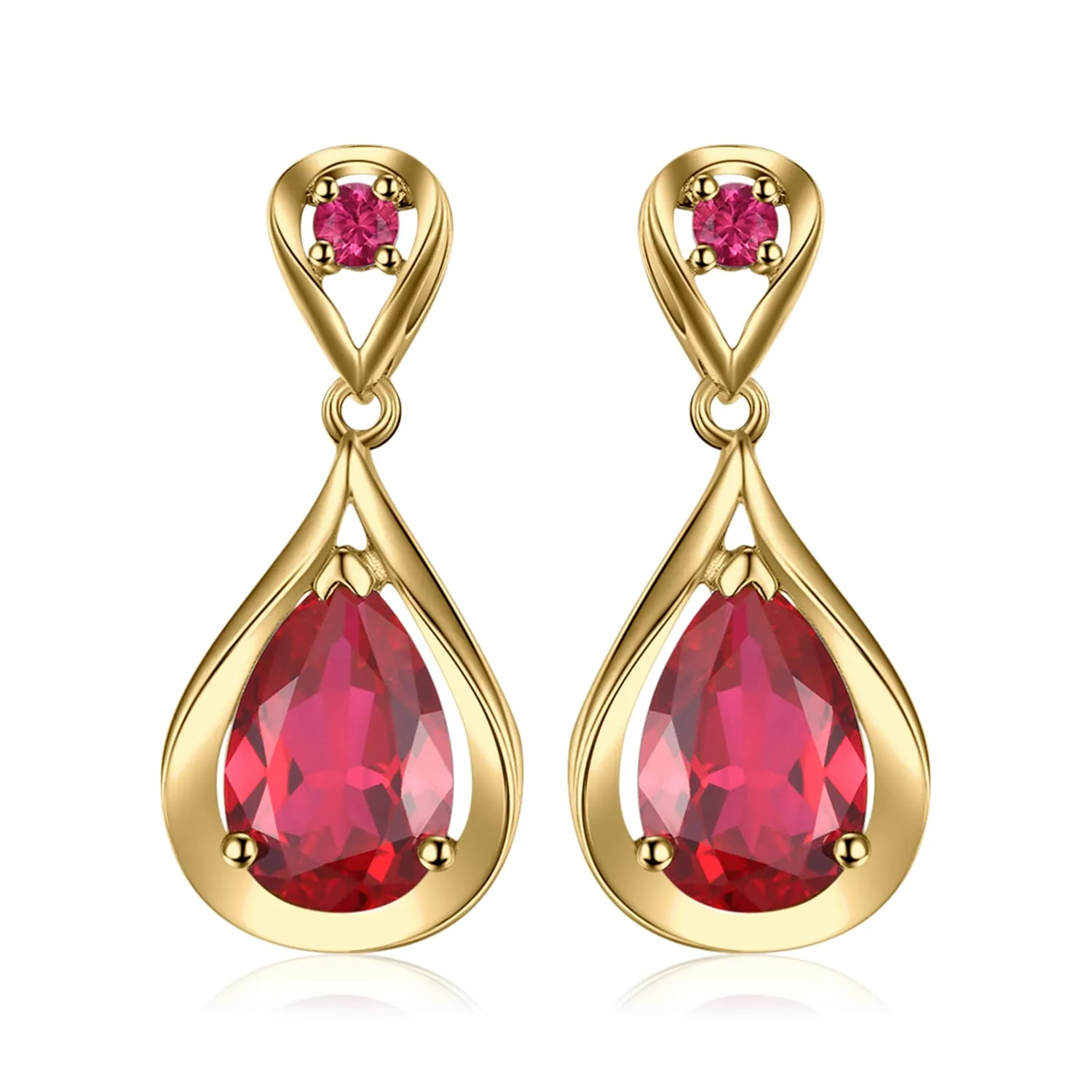 JewelryPalace Infinito 8.8ct orecchini argento rubino