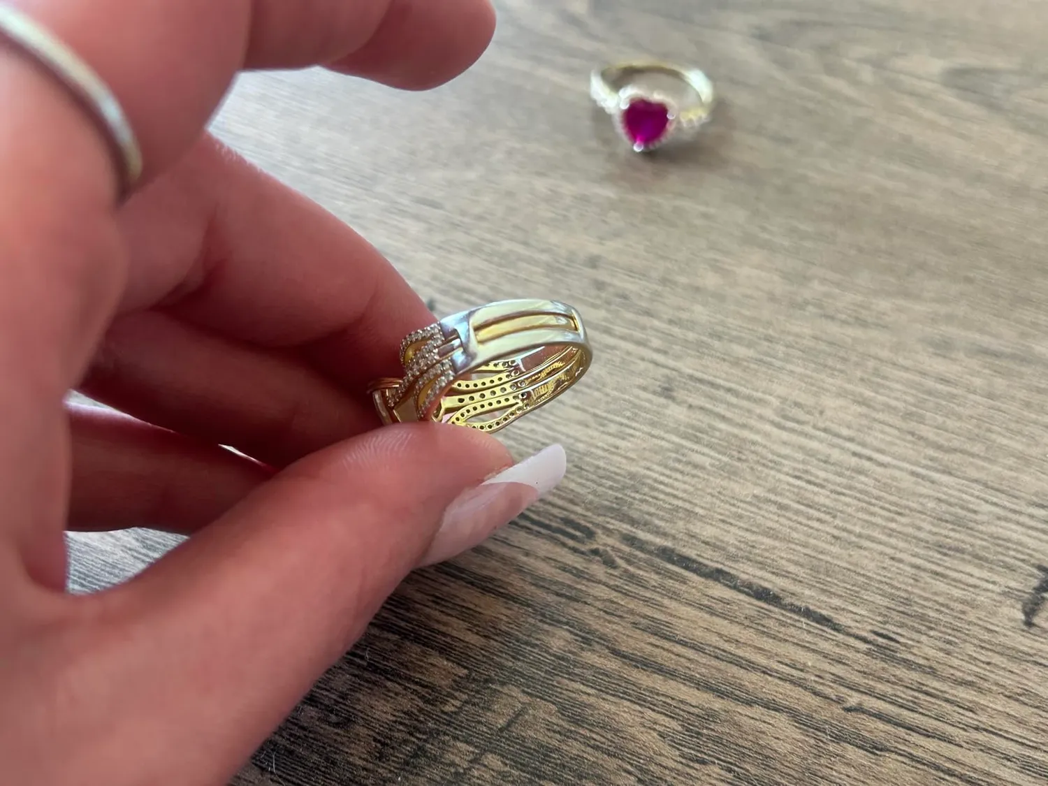 JewelryPalace 3ct Classici Cuore Anello Argento Misura 14.5