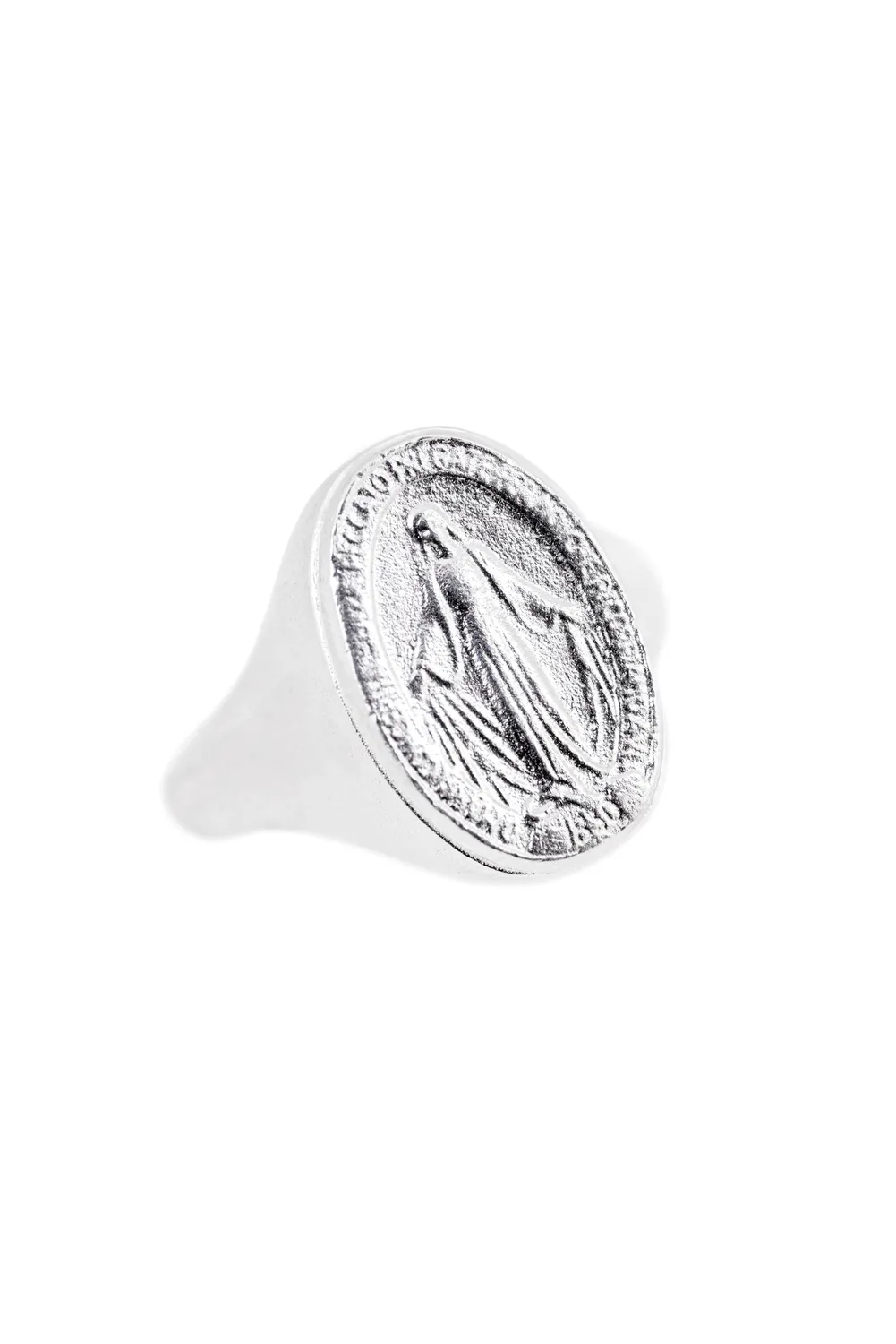 Flor Rubaja Cross Anello Madonna argento misura 19