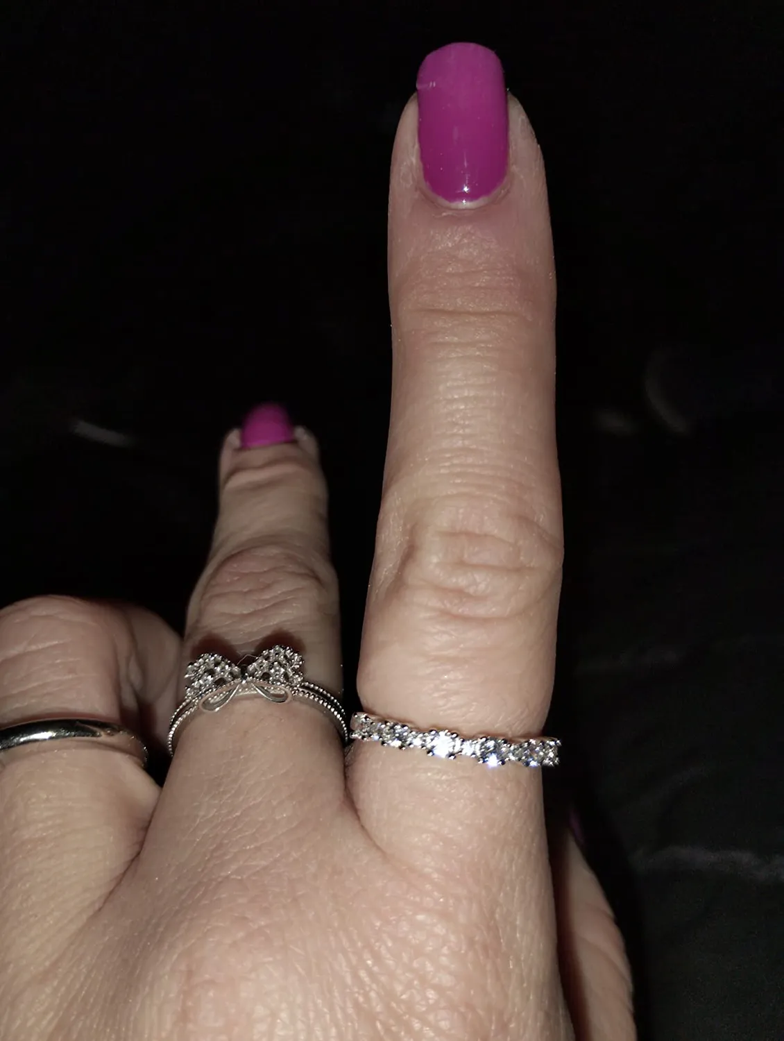 JewelryPalace anello fidanzamento argento zirconia