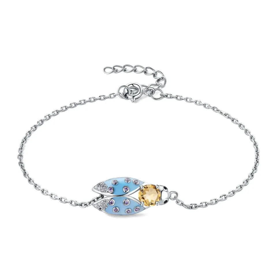 JewelryPalace Cicala 0.6ct bracciale argento citrino giallo