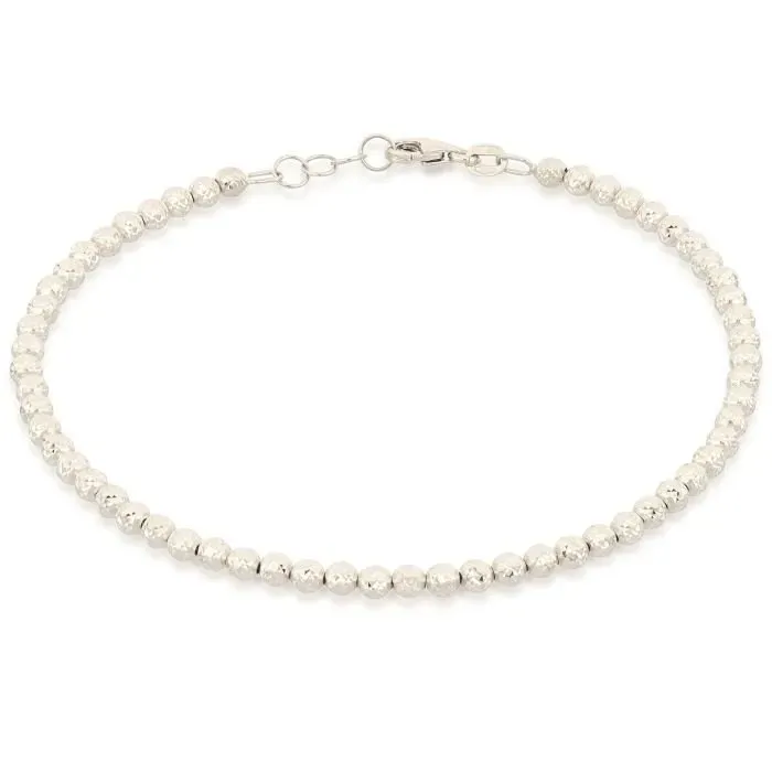 Gioielli Celiento bracciale sfere oro bianco 18kt