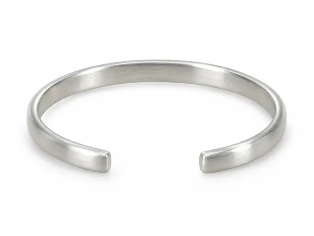 Victoria Jane Sterling Silver Torc bracciale uomo satinato