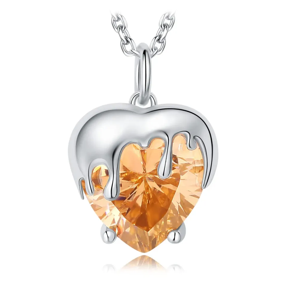 JewelryPalace Ape 11ct Collana Argento Arancione 45cm