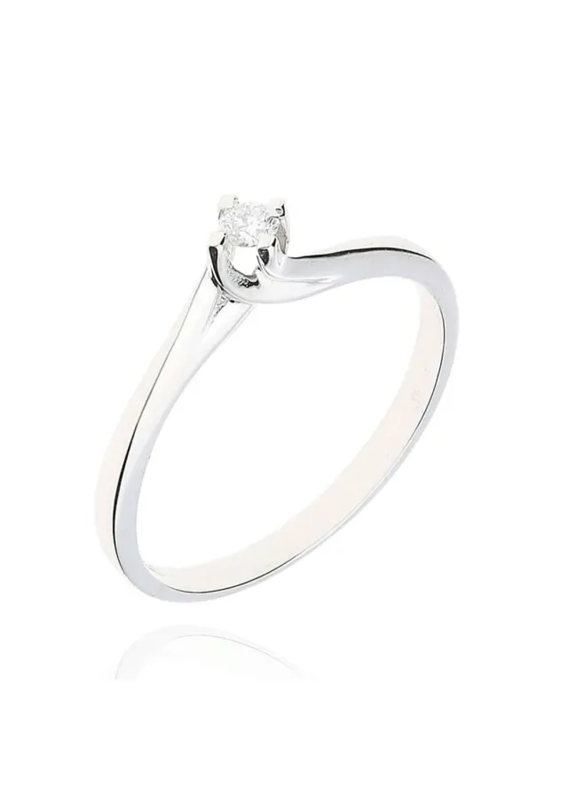 Gioielli Celiento Diamond anello oro bianco 18kt diamante