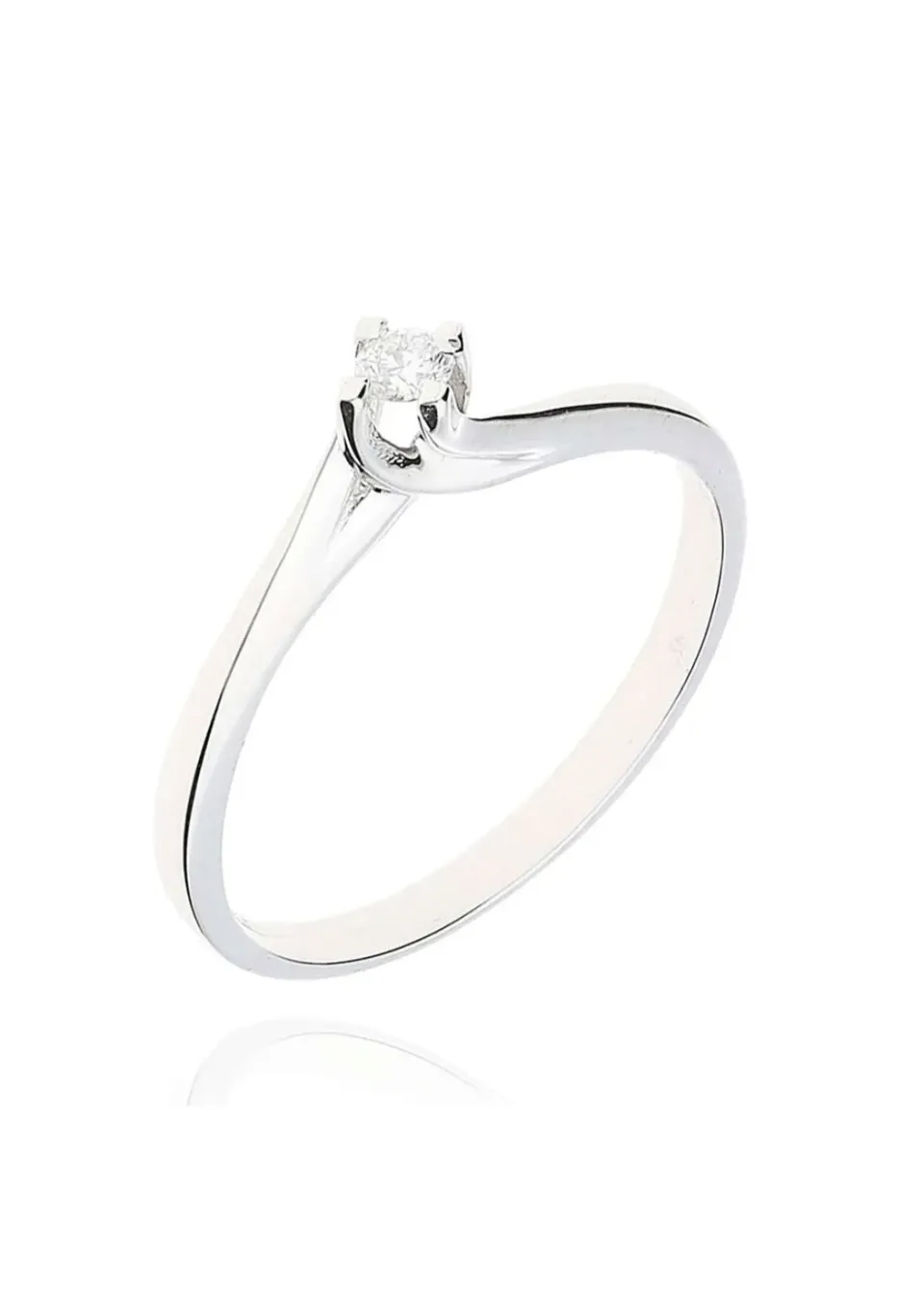 Gioielli Celiento Diamond anello oro bianco 18kt diamante
