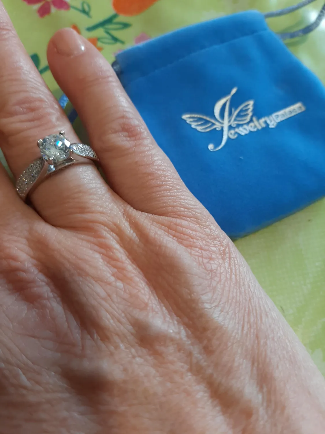 JewelryPalace Anniversario anello argento diamante simulato