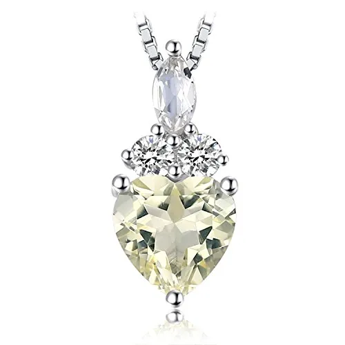 JewelryPalace Cuore 1.4ct collana argento 925 quarzo 45cm