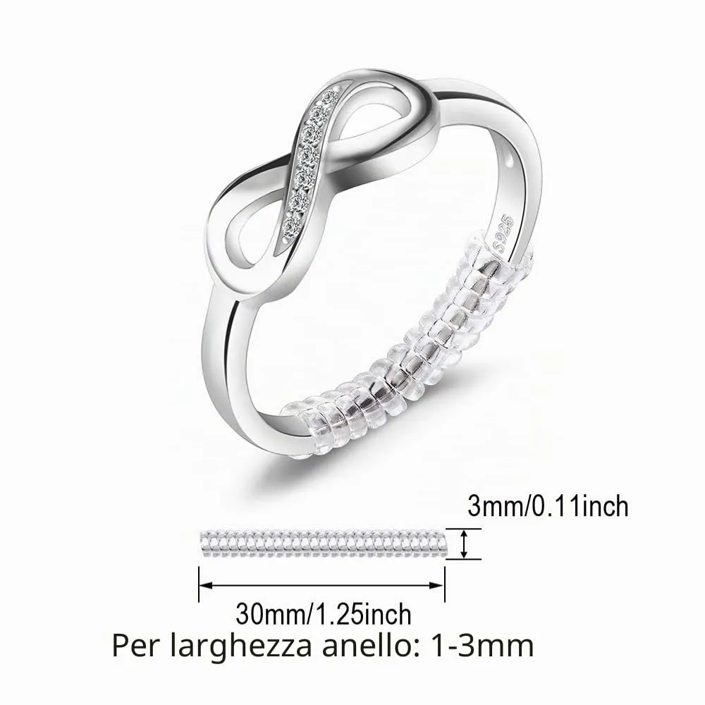 JewelryPalace Infinito Nodo anello argento 925 oro zirconia