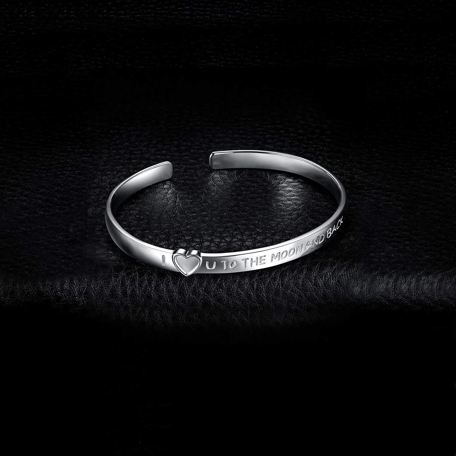 JewelryPalace I Love U To The Moon bracciale argento