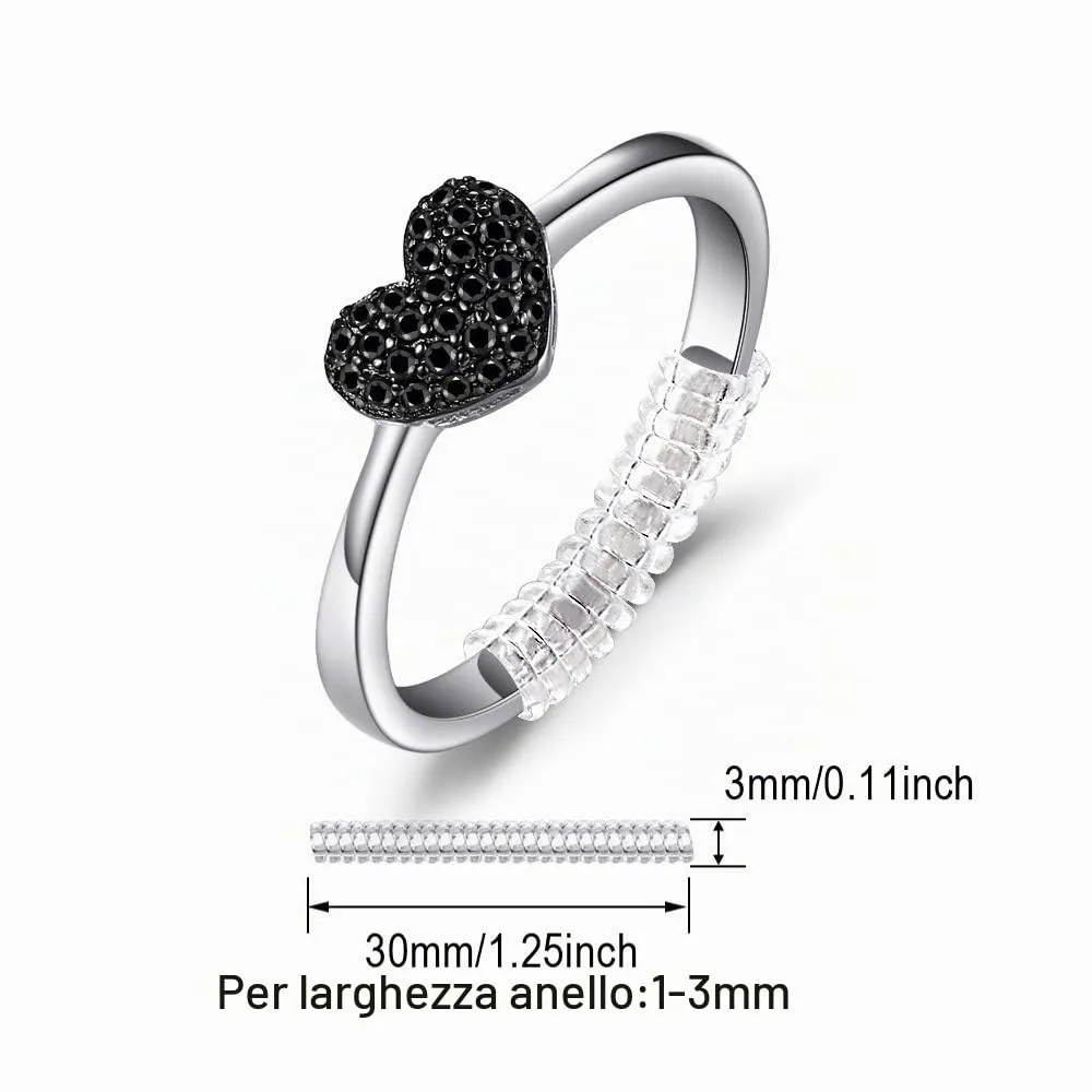 JewelryPalace Amore Cuore anello argento spinello 14.5