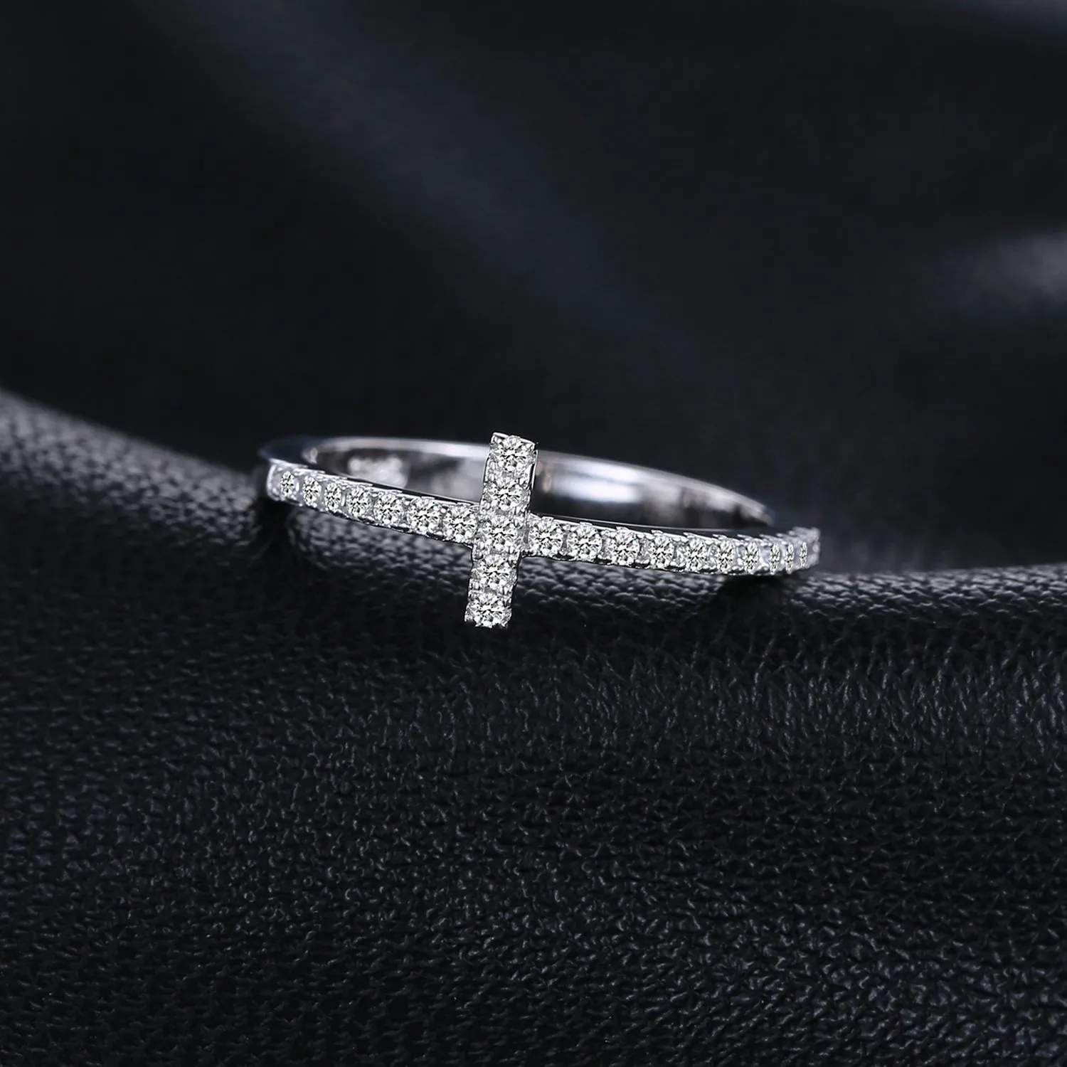 JewelryPalace Eterno Amore Croce Anello Argento 925 sobrio