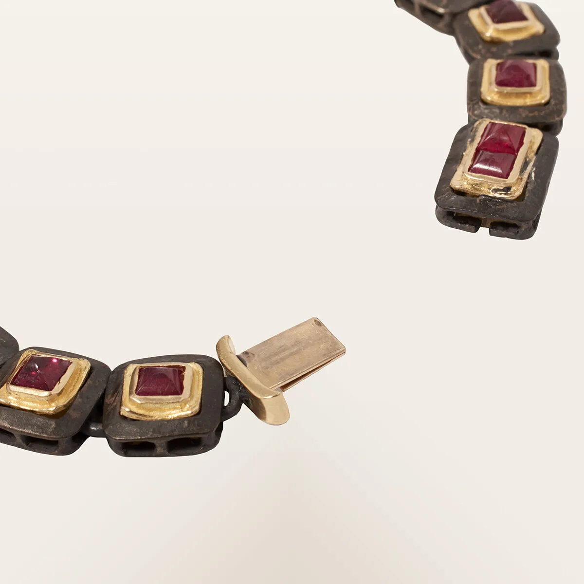 Alfredo Correnti A&C Bracciale Rubini Double Face Quadrato