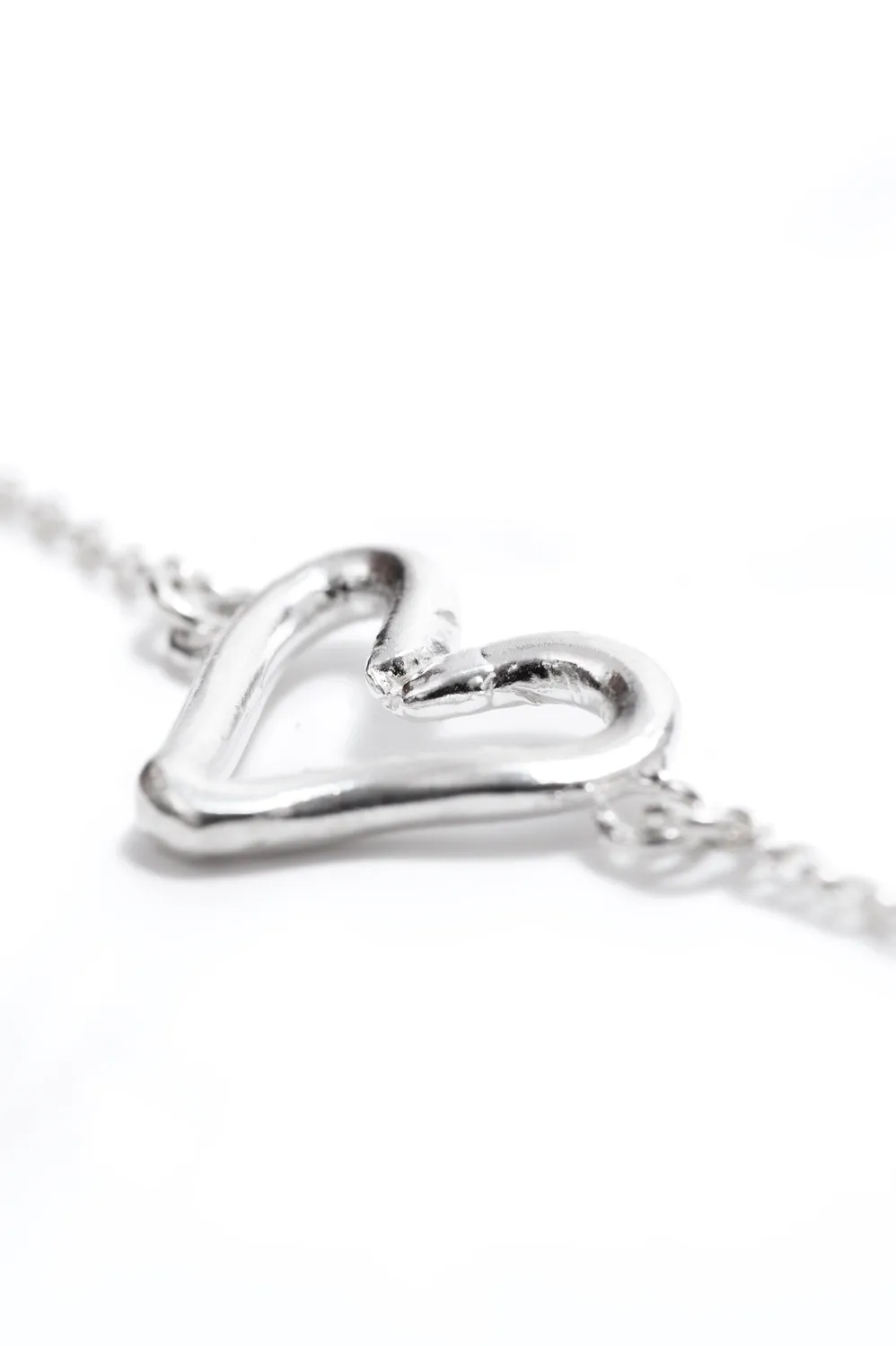 Flor Rubaja Cuore bracciale argento 925 fatto a mano