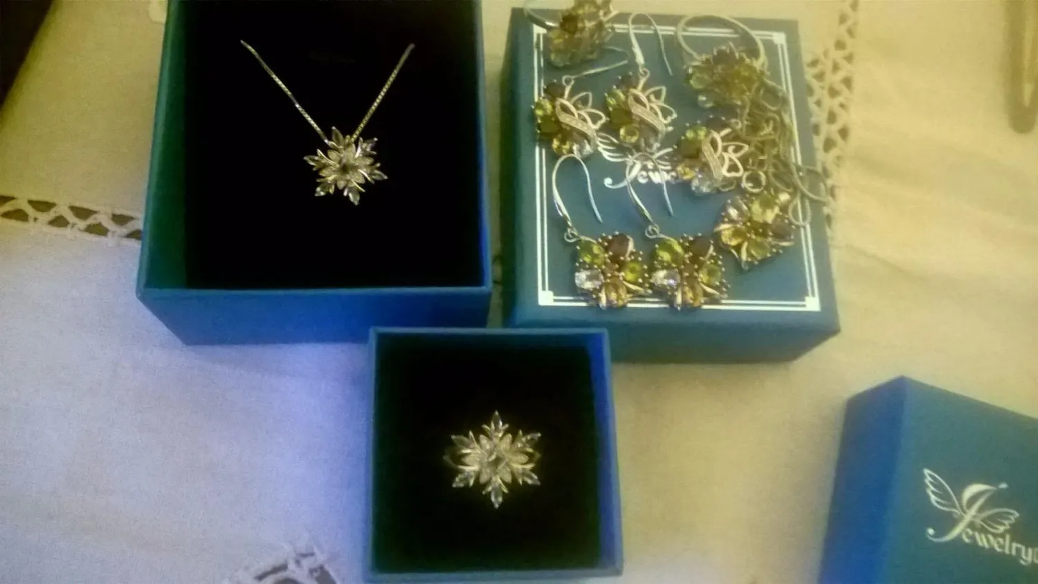 JewelryPalace Fiocco di Neve collana topazio argento 45cm