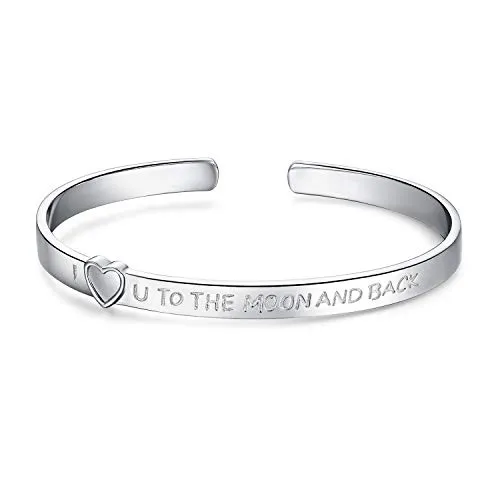 JewelryPalace I Love U To The Moon bracciale argento