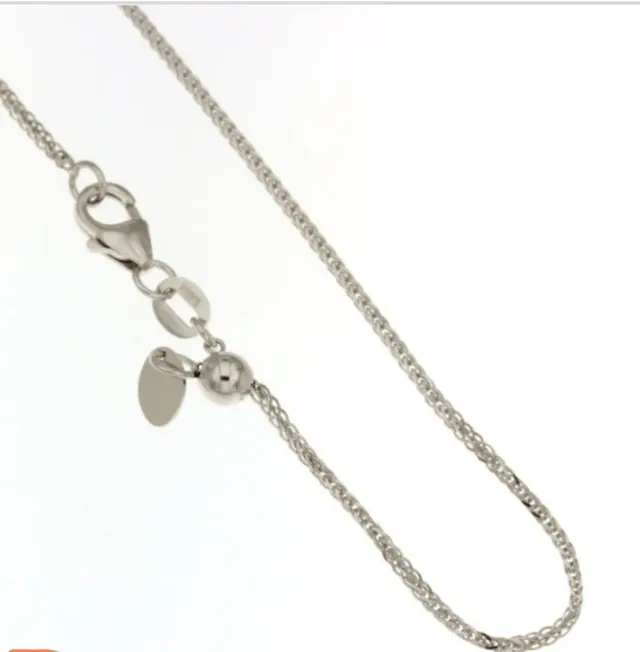 Gioielli Celiento Spighetta collana oro bianco 18kt quadrata