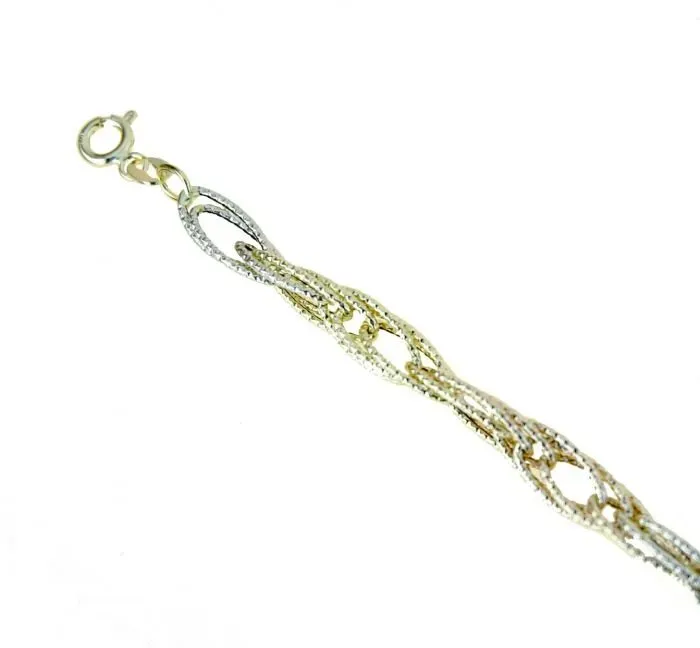 Gioielli Celiento Bracciale catena oro 18kt godronato