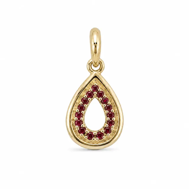 Victoria Jane Gold Garnet ciondolo granato oro