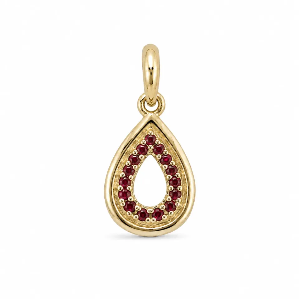 Victoria Jane Gold Garnet ciondolo granato oro