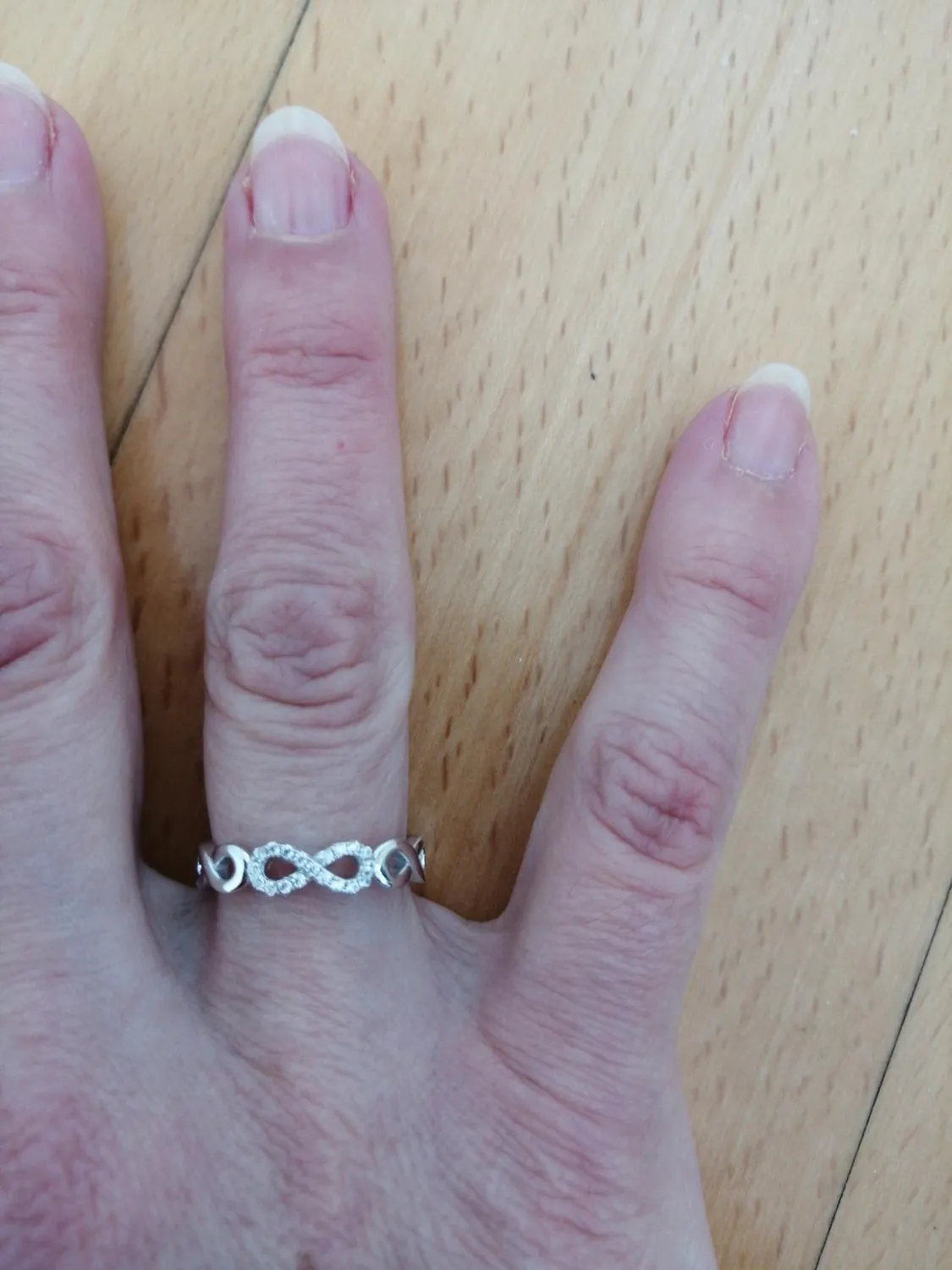 JewelryPalace Infinito Nodo fede argento diamante simulato