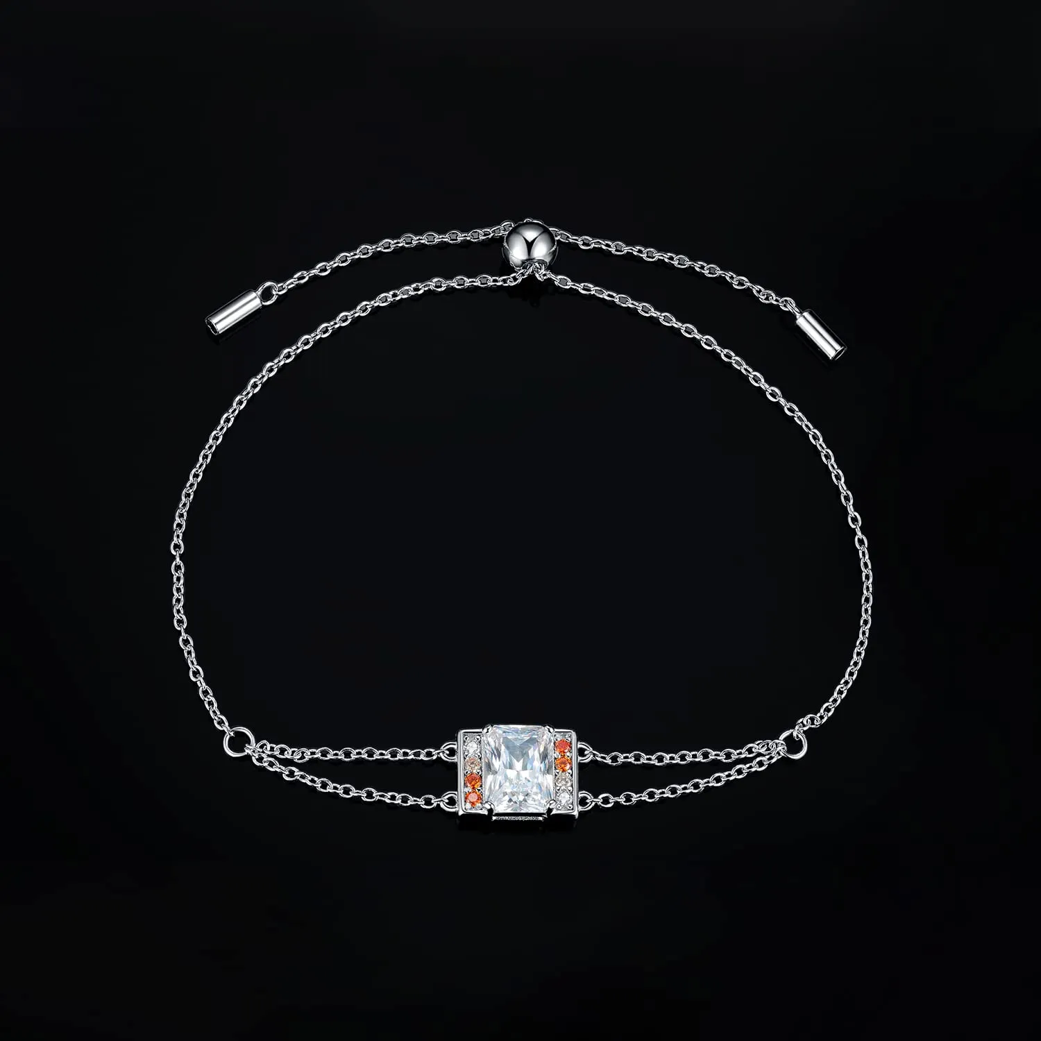 JewelryPalace Giocco 3.1ct Bracciale Argento Arancione